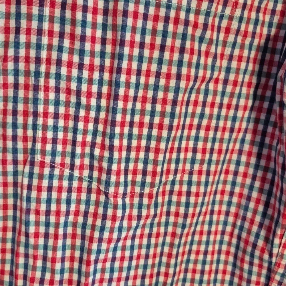 J. Crew Mens Small Gingham Checkered Button Down Long Sleeve Casual Shirt